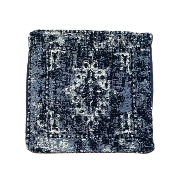 Merchant 41 Blue & Cream Pillow Cover 18x18 - Picture 1 of 3